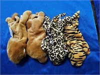 4 Beanie Baby Jungle Cats