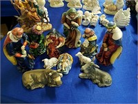 Very Detailed Ceramic Nativity Scene