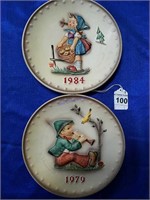 2 Hummel Annual Plates 1979 and 1984