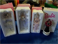4 Barbie Collectibles in Boxes