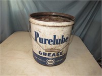 PURE OIL GREASE BUCKET PAIL