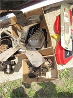 2 BOXES OF CAR/ENGINE PARTS