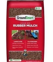 Ground Smart Rubber Mulch in Cedar Red