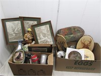 (2) Box lots of decoratives and collectibles,