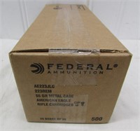 (500 Round Case) Federal American Eagle .223 Rem.