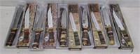 (5) Chipaway Cutlery hunting knives with carved