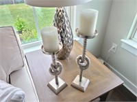 2PC CANDLE HOLDERS