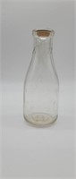 Vintage West Side Dairy Glass Quart Milk Bottle