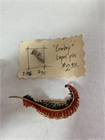 Vintage Cowboy Lapel Pin