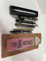 Collection of Pens & HUGE Eraser