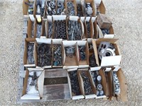 Pallet of hardware, nuts, bolts, springs, rivets