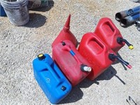 Gas cans & funnel