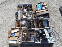 Pallet of hardware, nuts, bolts, clamps, gaskets