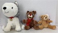 3 Xmas Stuffed Animals (1 Hallmark)