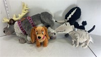 4 Disney Stuffed Animals Lot