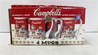 4 Campbell’s Spoon Handle Mugs Gibson