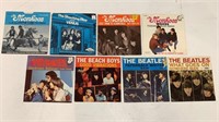 8 Vintage Lp Sleeves Beatles Monkees*