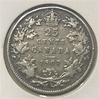 1907 25c SILVER - Canada