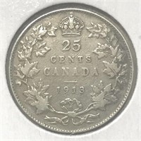 1913 25c SILVER Canada