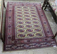 50" x 71" Persian rug in red/yellow hues