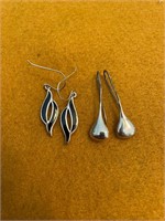 2 Pair of Sterling Earrings