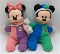 Vintage Mattel Sleepytime Mickey & Minnie Mouse