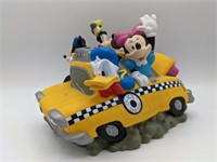 Vintage Mickey Mouse Taxi Cab Coin Bank