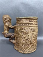Vintage Rumph Pottery Statyr Handle Mug