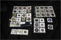 COLLECTION OF VARIOUS COINS & TOKENS