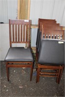 6 FOLDING CHAIRS, WOODEN
