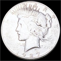 1927-S Silver Peace Dollar LIGHTLY CIRCULATED