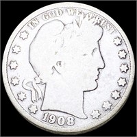 1908 Barber Half Dollar NICELY CIRCULATED