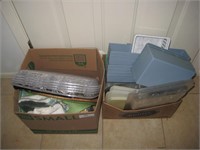 2 Boxes Plastic Containers