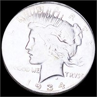 1934-S Silver Peace Dollar NICELY CIRCULATED