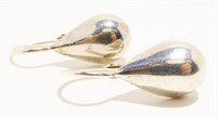 Sterling Silver Teardrop Earrings 3.6g