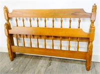 Full Size Wood Bed with Frame
