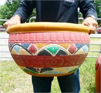 Large 20" Painted Planter