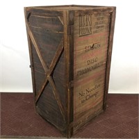 Edison Disc Phonograph Wood Shipping Crate