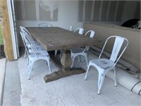 9PC TABLE & CHAIRS