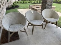 3PC PATIO CHAIRS