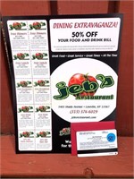 $50 JEB'S DINING & GIFT CARD #2