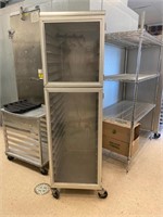 Aluminum Bread/Pastry Storage Cabinet on Wheels