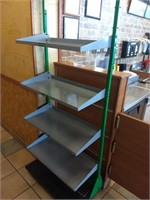 4 Shelf Display Rack on Casters