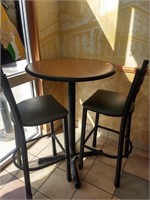(2) Circular Table & Two Chairs - Bar Height Style