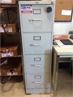 4 Drawer File Cabinet, Metal, Standard Size
