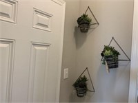 3PC WALL HANGING DECO POTTED PLANTS