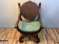 ORNATE CARVED WOOD CHAIR
