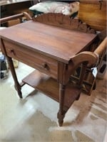 Antique Wash Stand w/ Single Drawer