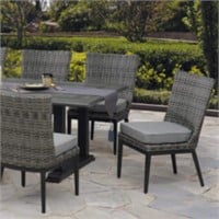 4 New Willow Creek Wicker Patio Dining Chairs