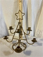 BRASS CHRISTMAS TREE CANDLE HOLDER